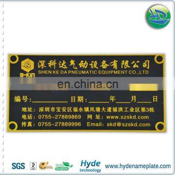 custom high quality engraved stainless steel double sides tag