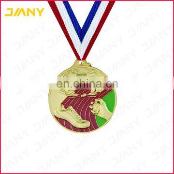 Custom Olympic Style Metal Award Sports Medal with Ribbon