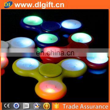 HOT sale colorful abs plastic anti stress toy led fidget spinner