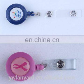 Personalized custom retractable badge holder pull reel for badge holder
