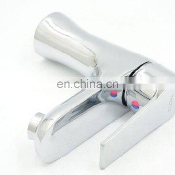 LT-0801 Cheap bathroom zinc chrome single handle wash basin faucet