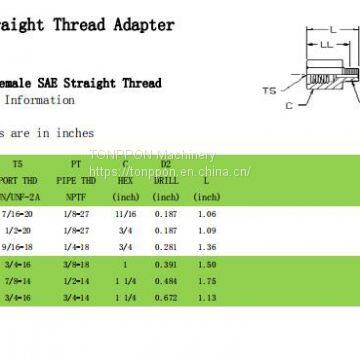 female straight thread adapter 6404