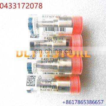 Common Rail Nozzle DLLA152P1768 0433172078 DLLA152P1768 0433172078 for Injector 0445120169 0445120149 0445120213