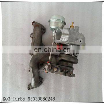 For Golf VI 1.4L TSI Engine BWK Turbo 53039880248 5303-988-0248 for Volkswagen Turbo K03