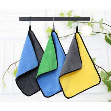 Factory Direct Sales Double Side Quick Dry Microfiber Glasses Car Cleaning Towel photo-3