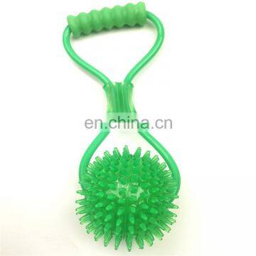Pet Toy Interactive Spiked Elastic Drawstring Ball Molar Dog Toys Tpr photo-5