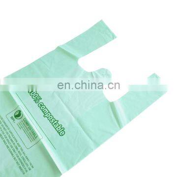 Environmental Friendly Biodegradable and Compostable Vest Style Grocery Bags