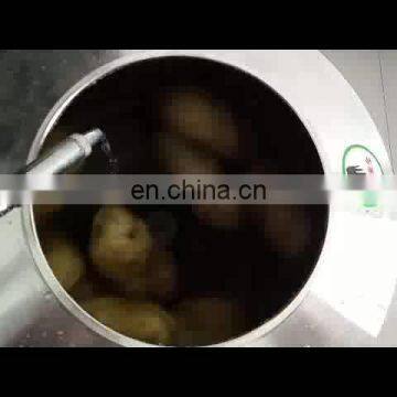 Stainless steel automatic electric potato cutter / commercial potato peeler machine for sale