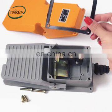 Thick Aluminum Shell Machine Pedal Switch LT4 Self-resetting Pedal Foot Switch Silver Contact photo-4