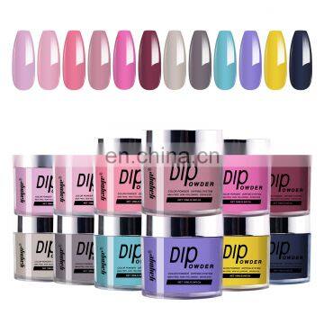 2021 New Arrivals Nail Home Use Diy Dipping Powder Kit With Nail Files Brush