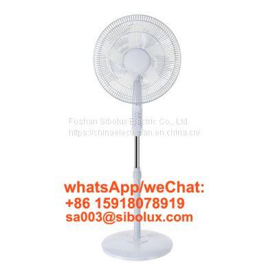Sibolux 16 inch electric plastic stand fan standing fan with round base 16