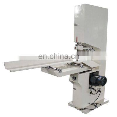 Manual toilet paper roll band saw cutting machine