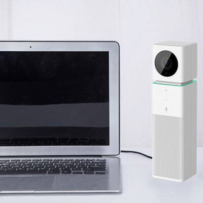 CIW Cube White 1080 USB LED Light Ring Touch Screen Camera Speaker Microphone All-in-One Conference Video Camera photo-2