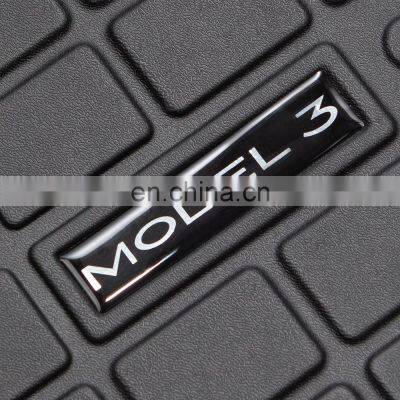 Carest Model3 Car Front Trunk Mat TPE Rubber Floor Tasteless For Tesla Model 3 Accessories Fit Argo Before Cargo Tray Waterproof photo-5