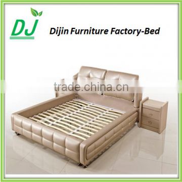 2015 Popular UK Style Top-Selling Modern Beautiful Cheap Latest Design Metal Bed Frame Single/Double Wood Slat