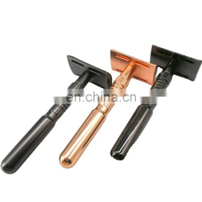 New Design Zinc Alloy Handle Double Edge Shaving Safety Razor for Man with Stocks for Ordering