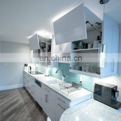 Custom White Lacquer Kitchen Living Room Cabinet Kitchen Furniture Cabinets Set photo-4