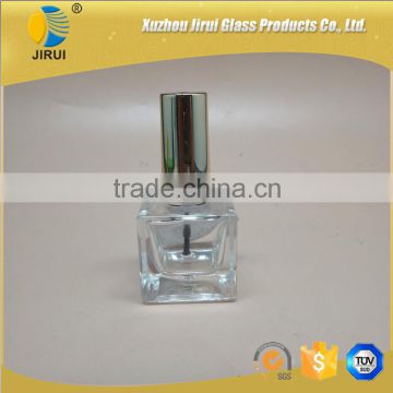 15ml clear square shape nail polish glass bottles