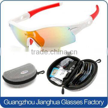 Outdoor sporting 5 interchangeable lens a set cycling UV400 protective sunglasses