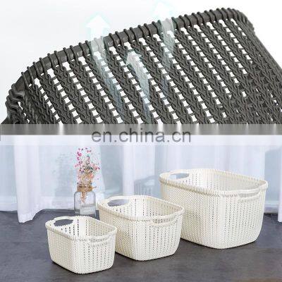 Rectangular Industrial Light Weight Handmade High Quality Small Wholesale Plastic Laundry Basket photo-2