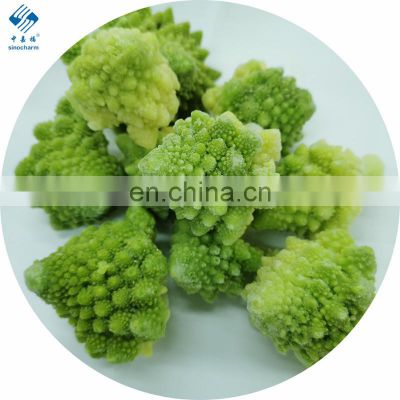 Sinocharm BRC A Approved IQF Romanesco Floret Frozen Chinese Artichoke Romanesco