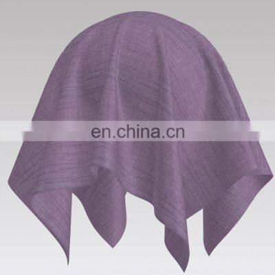 Mystic Purple Color Plain Yarn-dyed Crepe Fabric For Fashion Dress