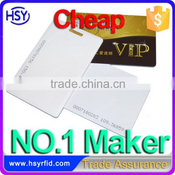 low-cost smart card rfid plastic chips cards with card numbers