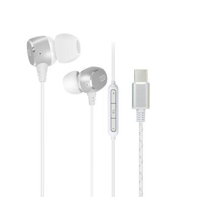 Brand New USB Type C Wired Stereo Headset USB-C Digital In-ear Earphone With Mic for Huawei Mate 40 Google Pixel 4 photo-2