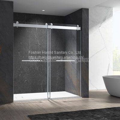 Heavy-Duty Double Sliding Shower Enclosure with Soft-Closing Doors