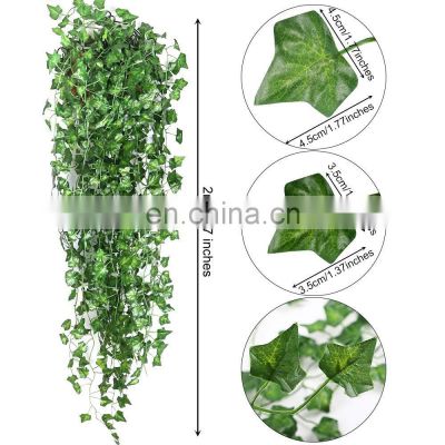 Other  Decorative Flowers And Plants Garland Plant Leaf Wedding Decorations Party Supplies Vines Leaves Ivy Artificial Vine