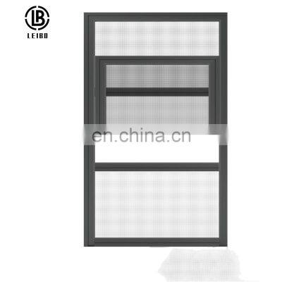 High quality aluminum alloy vertical sliding window with sound insulation and mosquito prevention