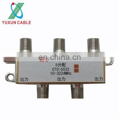 OEM 4K 10-3224MHz Indoor 6 Way CATV Splitter photo-5