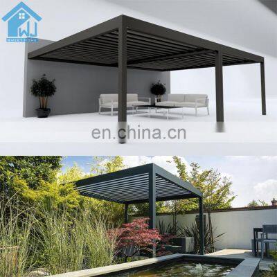 Wall Hanging Electric Shading Swimming Poor Louvered Roof Pergola Price