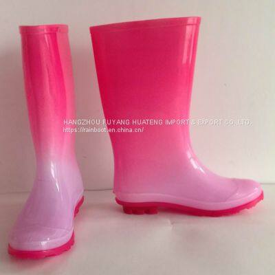 Colour Women boots,New fashion Female rain boots,Popular Style Lady PVC boots,Colourful ladies boots