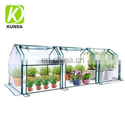 Sturdy Portable 3 Zipper Doors Outdoor Home pc Garden Mini Greenhouse for Plants