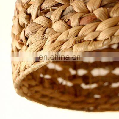 Handmade Water Hyacinth Chandelier Rustic Straw Pendant Light Lampshade