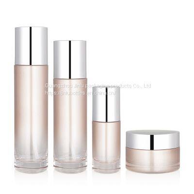 50g triangular cream bottle 30ml thick base liquid foundation glass bottle 100ml triangular press lotion bottle