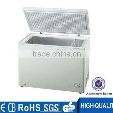 R600a China oem chest freezer, condenser freezer with door lock and key