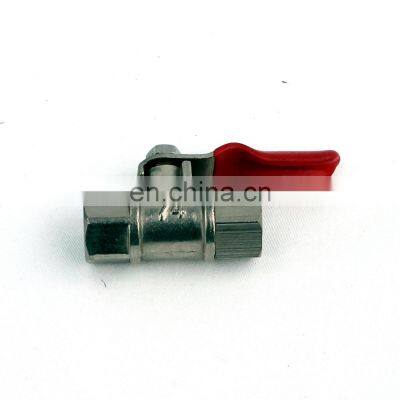 F1/4 Mini Lead-free Brass Ball Valve Nickel Plated Ball valve