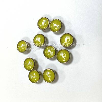 HLD factory wholesale color BRASS&SS 16L 18L pearl Prong snap button for clothes