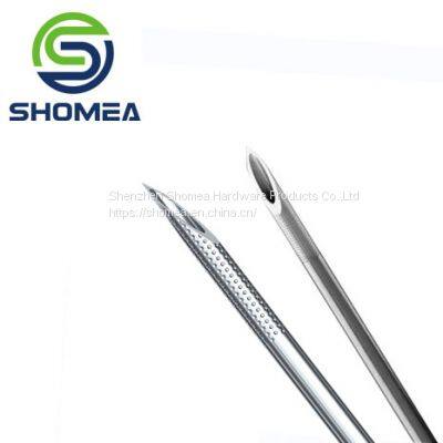 Shomea Customized 304/316  Stainless Steel Oocyte Retrieval Needles with Echogenic pit