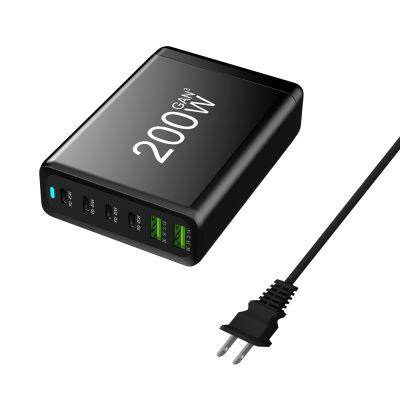 GaN Charger 200W USB C Wall Charger Station PD Fast Charging For IPhone Samsung Xiaomi For Best Hot Seller Product On Amazon photo-3