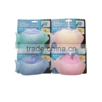 bath sponge ball fish bath ball holder