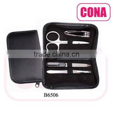 4pcs manicure set in a zipper bag(nail clipper,cuticle scissor,nail file,tweezer)