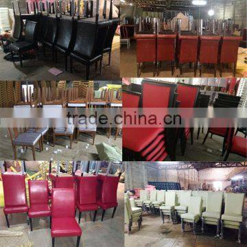 High Quality Luxury Imitated Wood Chair Dining Chair in Metal for Hotel Bedroon Living Room photo-5