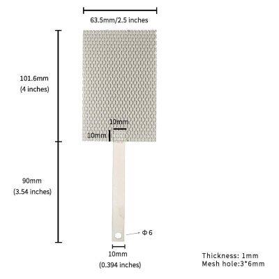 MMO Titanium Anode Mesh with Platinum Coating Electrolytic Mesh Electrochemical Application