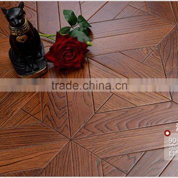 Handscraped Multilayer Parquet Engineered Elm Flooring