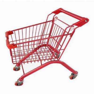 High Quality American Style Metal Supermarket Shopping Trolley for Hypmarket photo-5