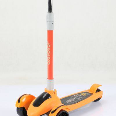 Children's Scooters Children's 3-wheel Music Glowing Folding Toys, Outdoor Sliding Sports, Boys and Girls Kids Kick