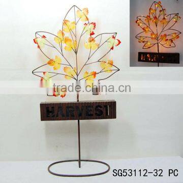 artificial led maple tree light for harvest decoration